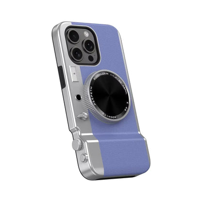 Retro Bluetooth Camera Phone Case for Iphone 15 14 13 12 Pro Max Magnetic Cosmetic Mirror for Iphone 15Promax Hard Phone Cover