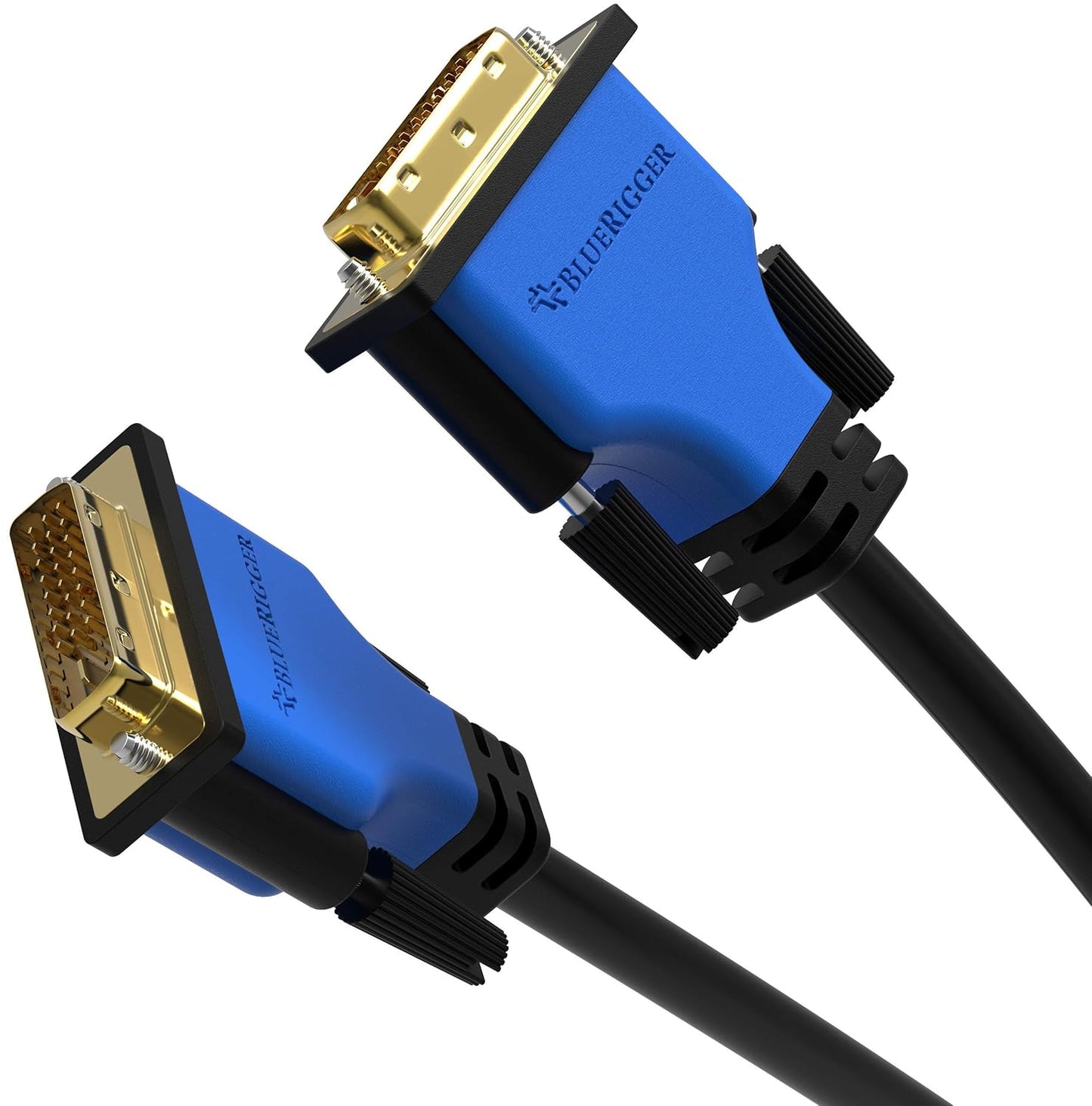 DVI to DVI Monitor Cable (25FT, 24+1 Dual Link, Digital Video Cable, Male to Male) - for Gaming, DVD, Laptops, HDTV and Projector